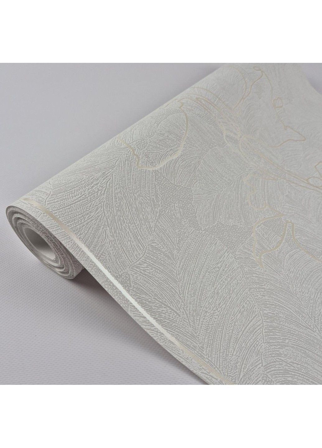 Обои виниловые на флизелине 0.53 × 10.05 м 57948, светло-серые для спальни, гостиной, коридора MARBURG (368895748)