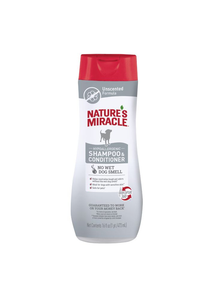Шампунь-кондиціонер для собак Nature`s Miracle, 473 мл, гіпоалергенний 8in1 (336434456)