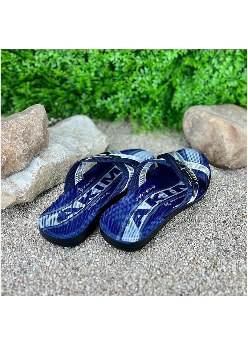 Синие чоловiчi шльопанцi vs-000030 синi Gipanis