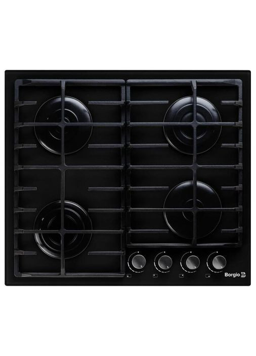 Варочная поверхность газовая 619017 (Black Glass) FFD BORGIO (314927149)