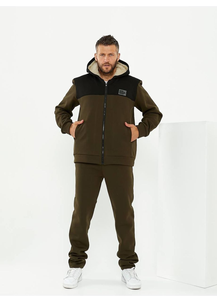 Мужской теплый костюм (трехнитка на флисе + меховая подкладка) — ЗАМЕР В ОПИСАНИИ GD/GL Модний простір (370601436)