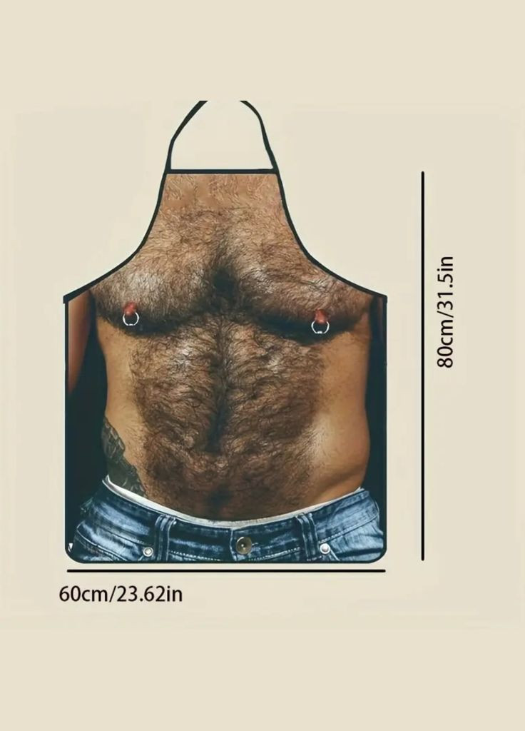 Фартух з приколом з торсом 80 на 60 см різнобарвний Jannet Фартух (341828907)