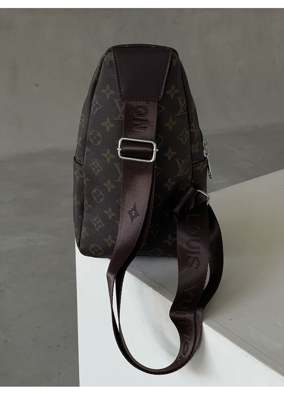 Чоловіча сумка слінг месенджерчерез коричневий плече No Brand (369935024)