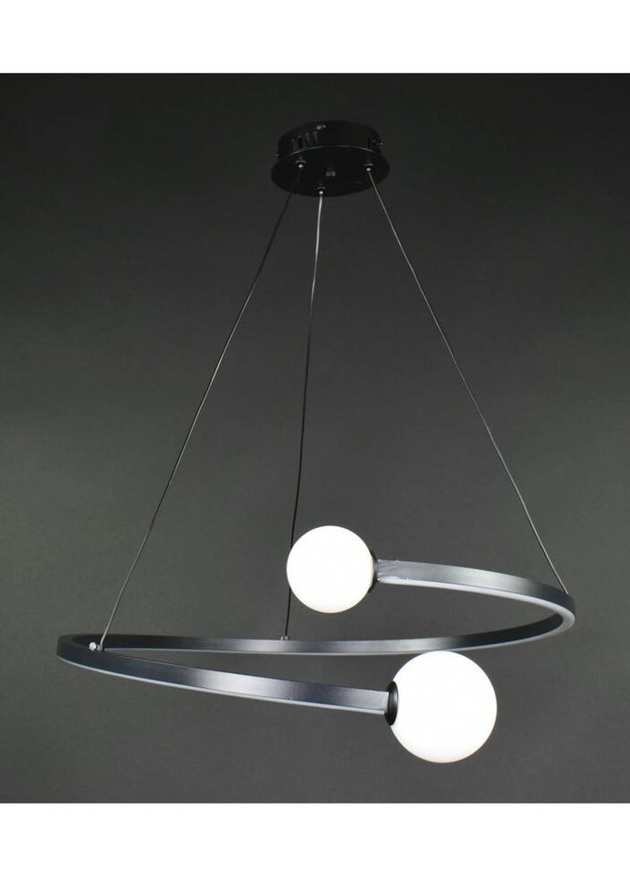 Люстра світлодіодна підвісна LED світильник для квартири на стелю ледве 27340 Чорний 40-150х60х60 см. Sunnysky (335975026)