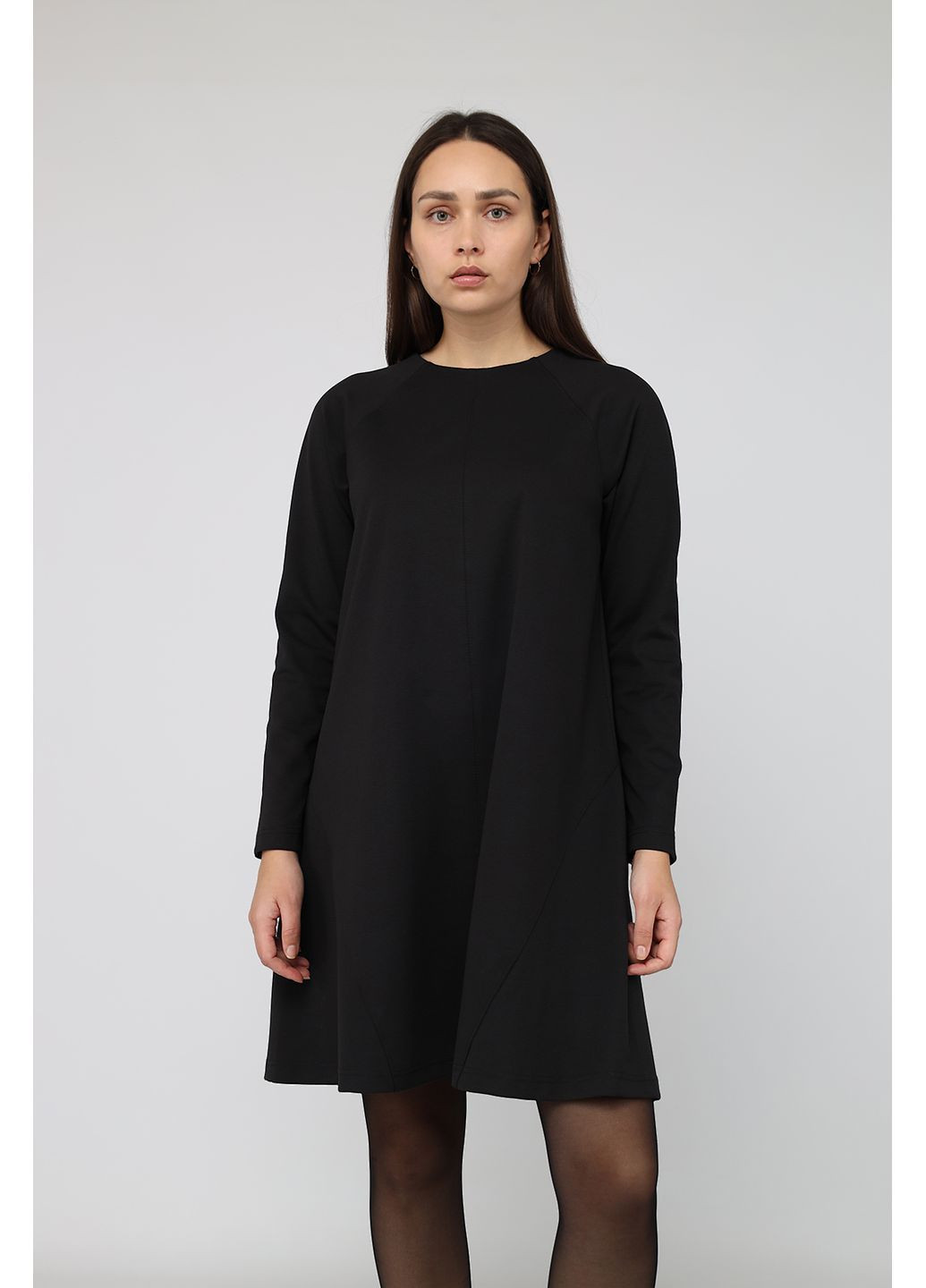 Черное платье женское цвет черный цб-00283462 Yuki