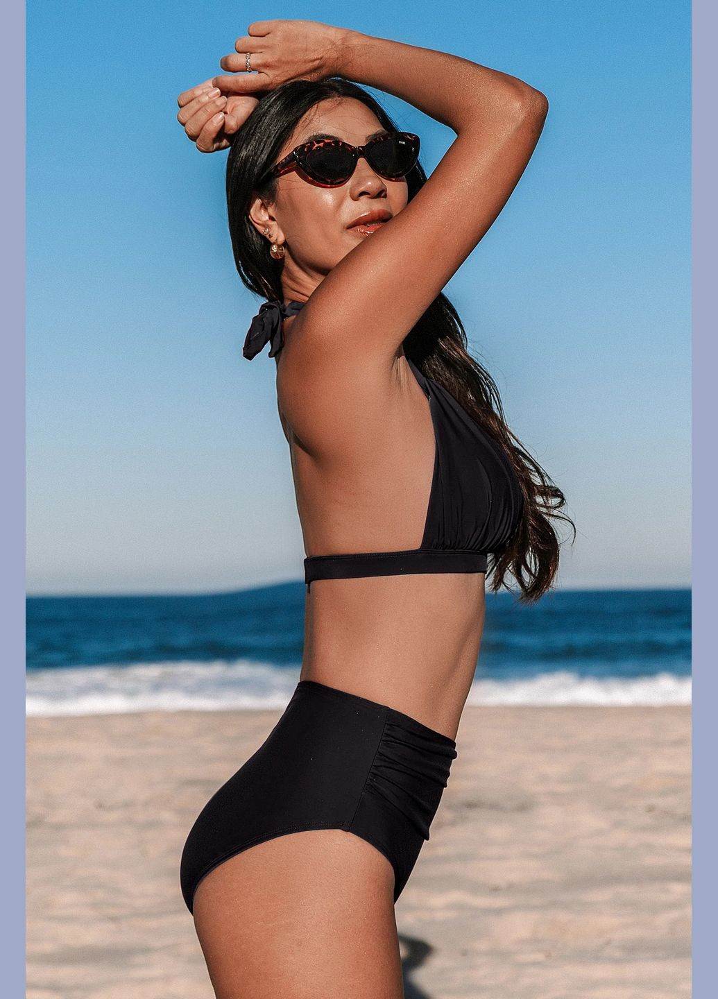 Чорний літній купальник CUPSHE