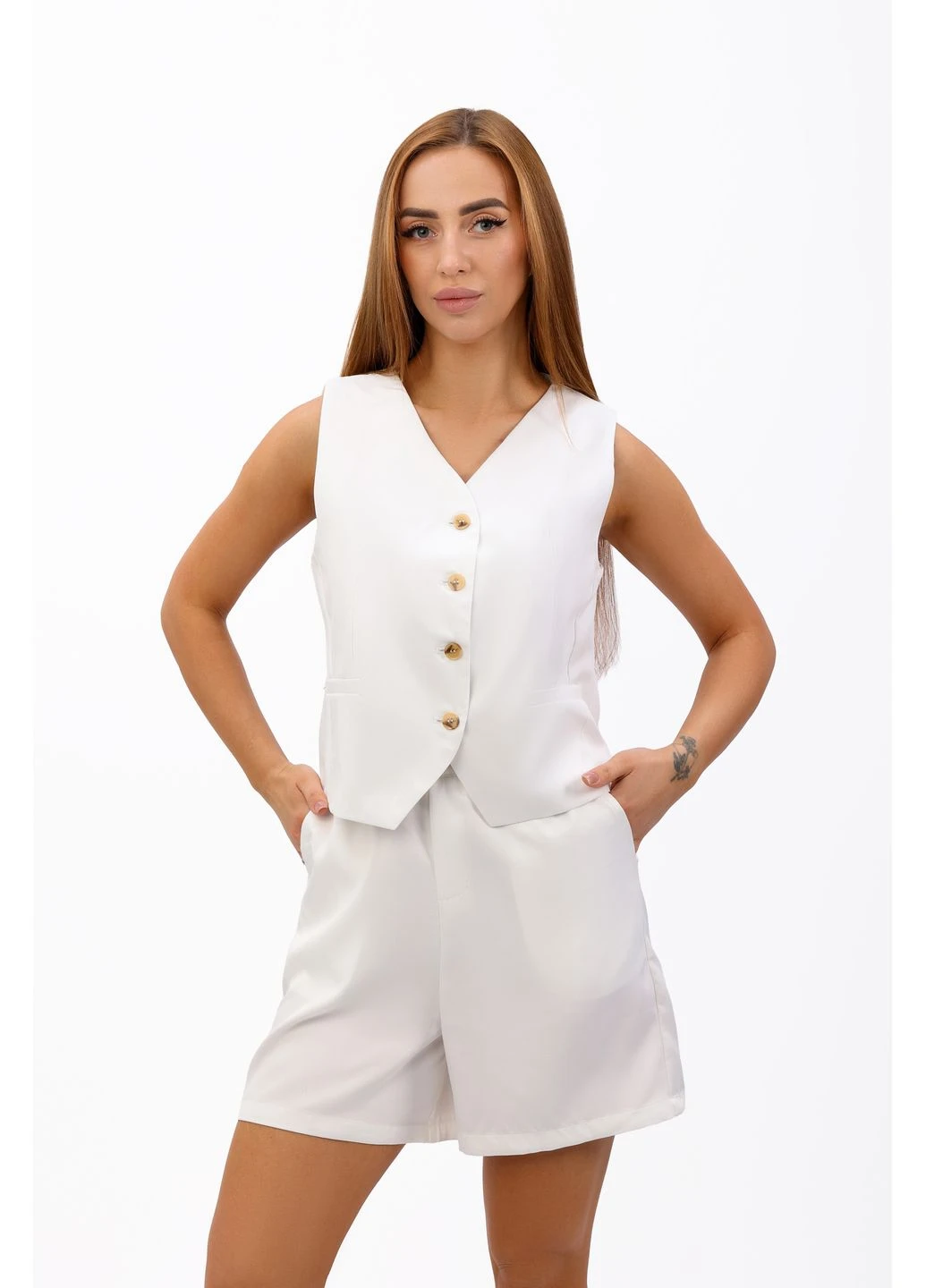 Костюм жіночий білий 347230 Where Uwear (387573469)