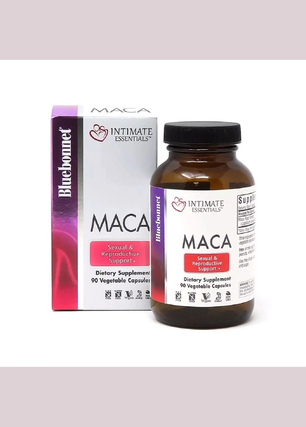 Мака, Сексуальная и Репродуктивная Поддержка, Intimate Essentials Maca,, 90 капсул Bluebonnet Nutrition (292008464)
