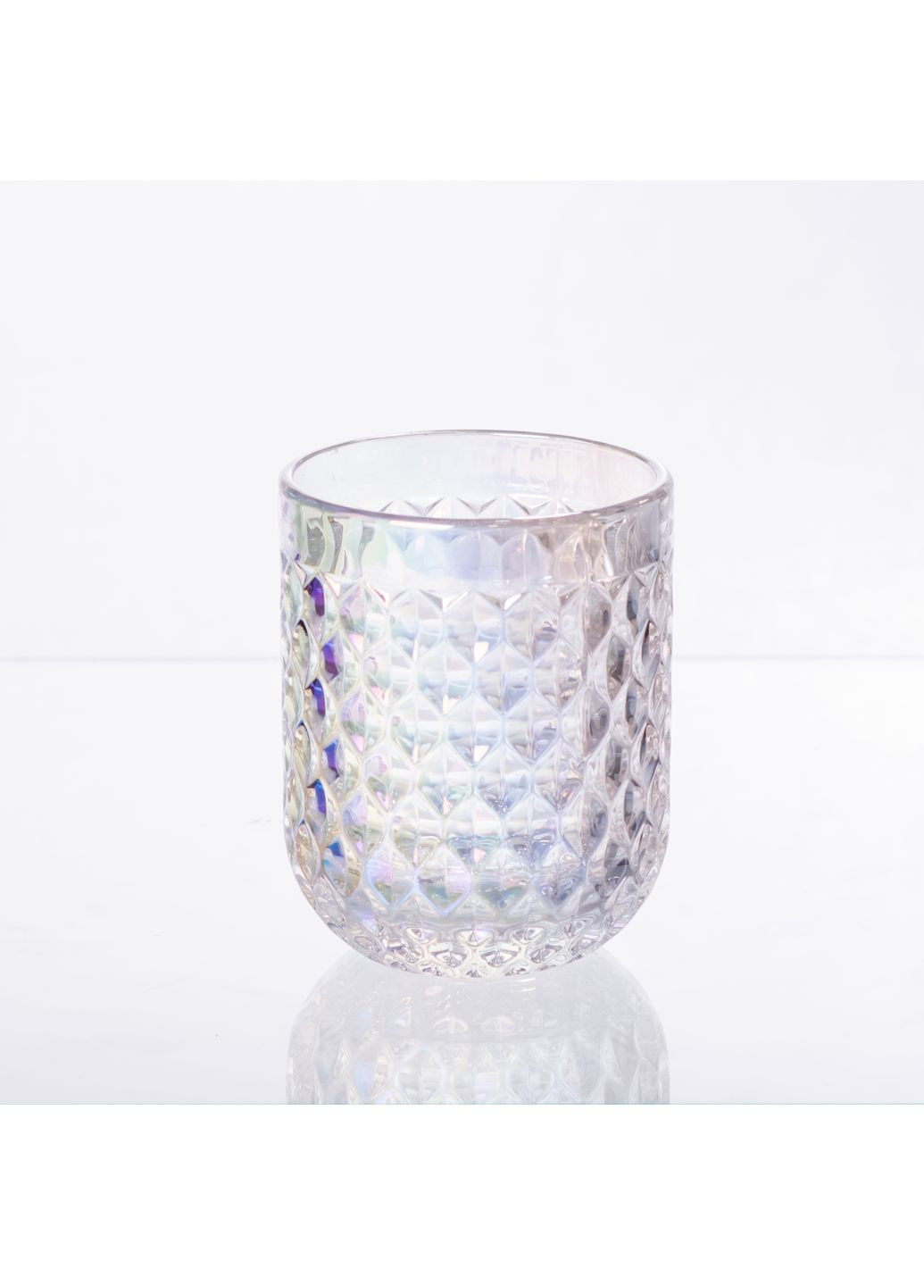 Набор стаканов 6 штук по 250 мл из толстого стекла рельефные, rainbow Yiwu HP-19-111 No Brand (360977657)