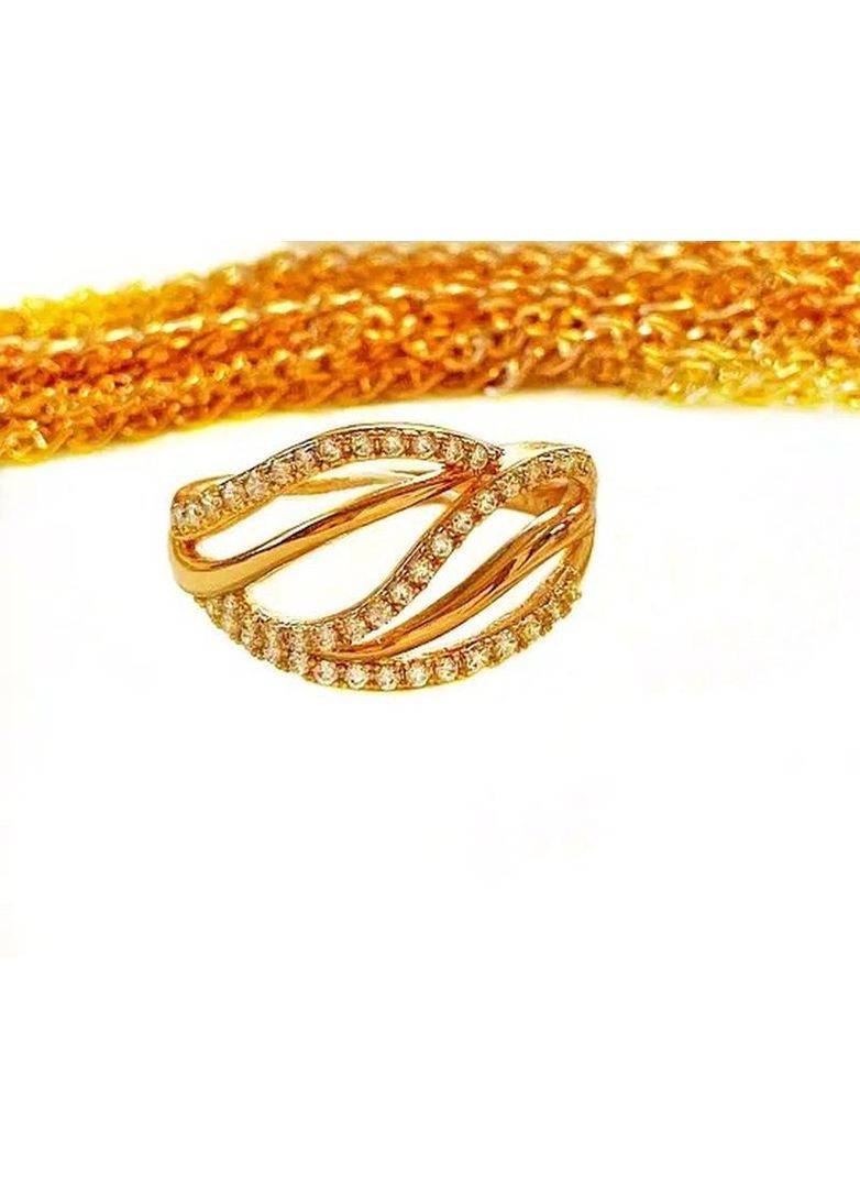 Позолочене Кільце р.16, 18. Позолочена каблучка. Позолота No Brand (363330302)