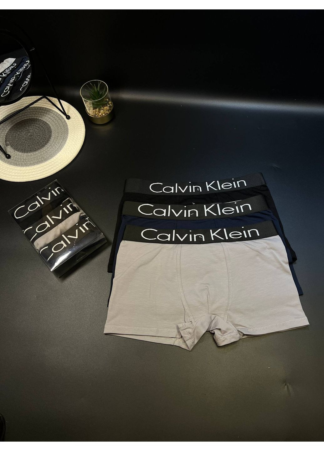 Чоловічі труси боксери 3 шт | Боксери чоловічі | Набір трусів чоловічих No Brand (360978501)