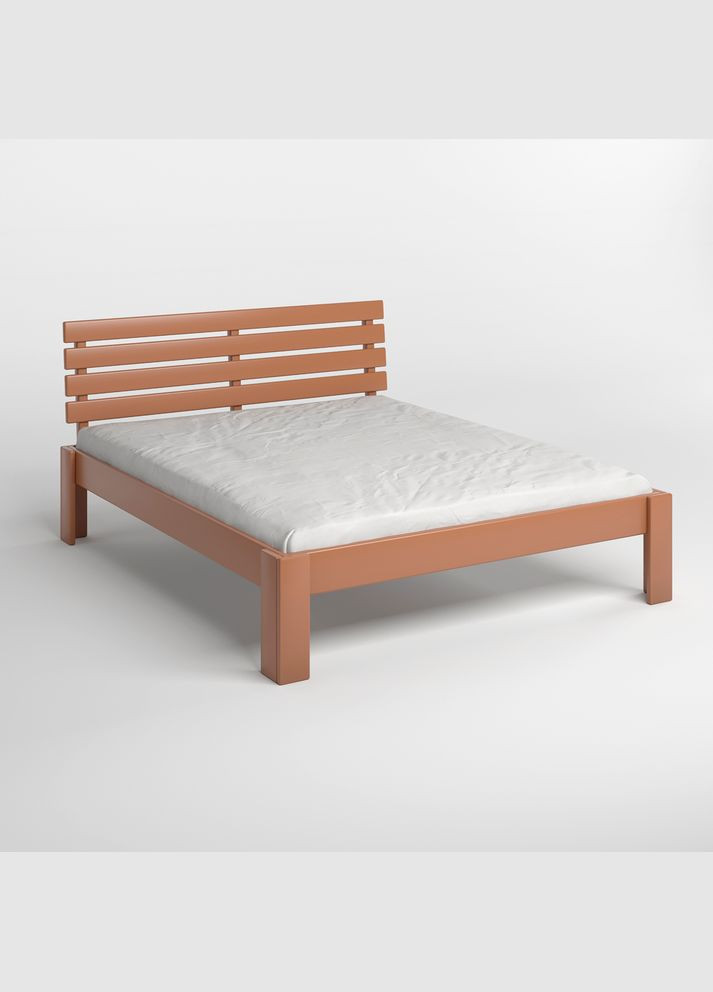 Двоспальне дерев'яне ліжко Техас (RAL8025) 160х190 см (MBG-7009) Mebigrand (368281222)