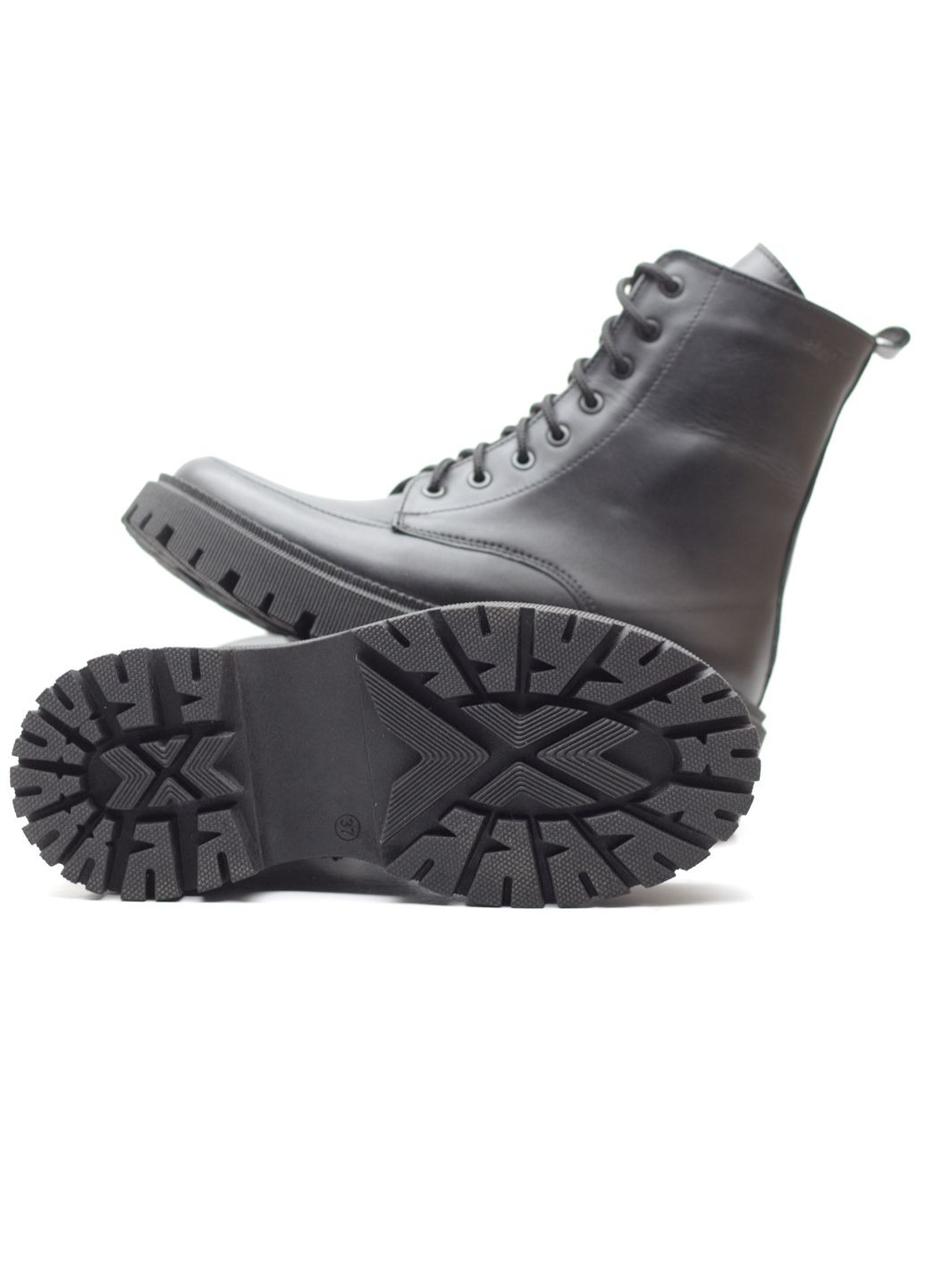 Зимние ботинки женские из натуральной кожи мех тимберленды Zlett