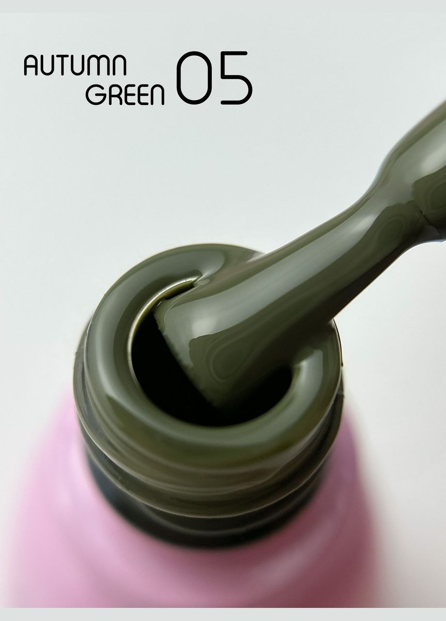 Гель-лак Autumn Green AG05, 5 мл Toki Toki (327878405)