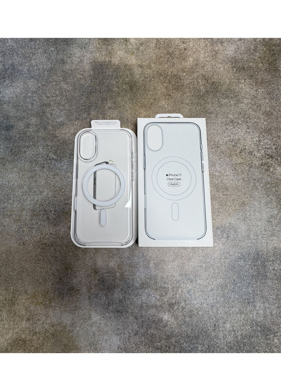 Прозрачный чехол Clear Case MagSafe+Animation для iPhone 17 с кнопкой для Айфон/Анимация No Brand (370269459)