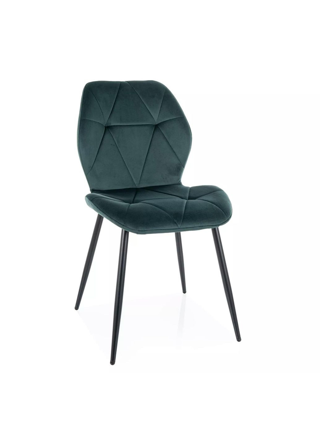 Стілець кухонний RICK VELVET чорний каркас / зелений BL.78 RICKVCZ Signal (372178731)