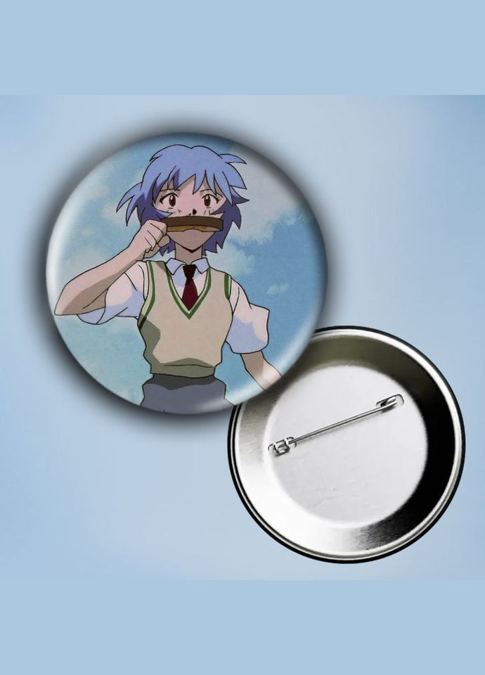 Значок на булавке Аниме Евангелион #11 металлический 56 мм No Brand (304508283)