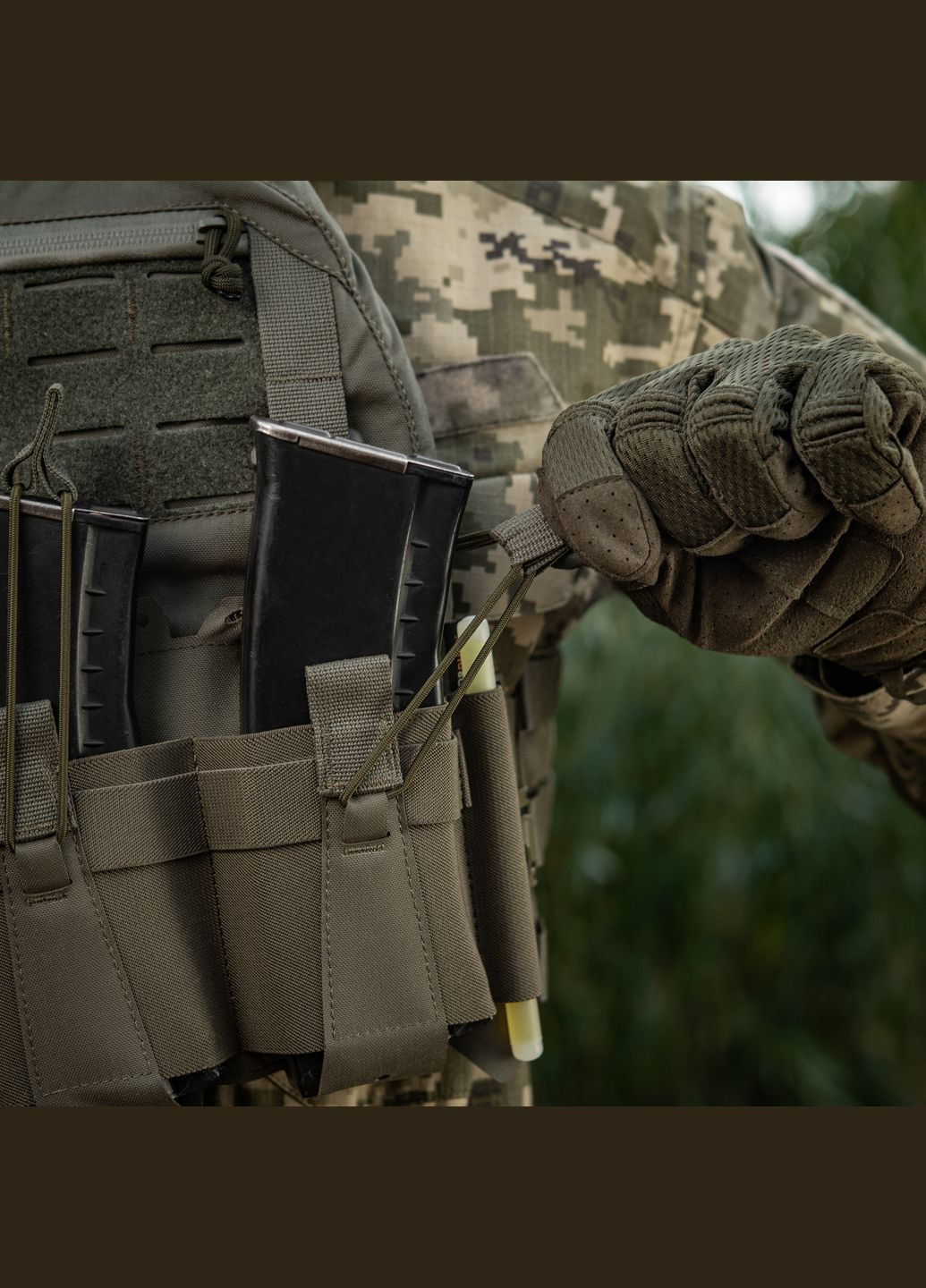 Передняя панель для плитоноски Cuirass QRS на три магазина Ranger Green M-TAC (303261512)