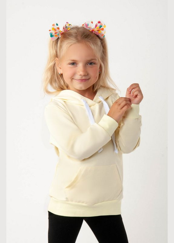Худи для девочек 04-2511-95Д 116 см светло-лимонный Авекстекс (331623049)