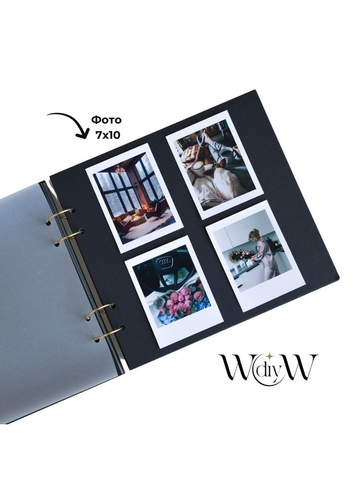 Фотоальбом Wood Our Wedding Day с деревянной обложкой на кольцах | Свадебный альбом для фото WOW DIY (304997294)