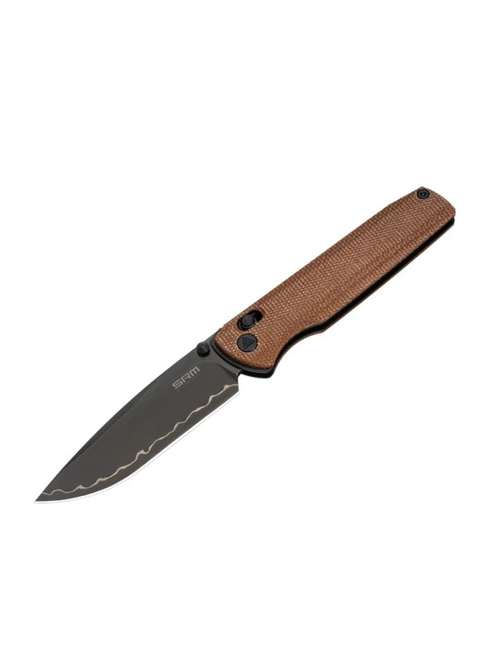 Ніж складаний Terrier 258L-MN2, коричневий SRM (392458454)