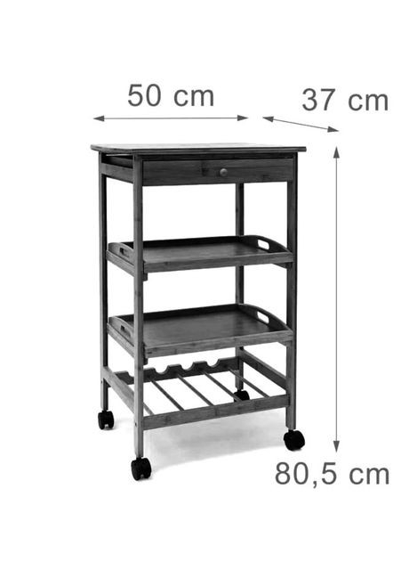 Сервірувальний столик з дерева Остерлед сієна (ЄТК-004705) No Brand (327867771)