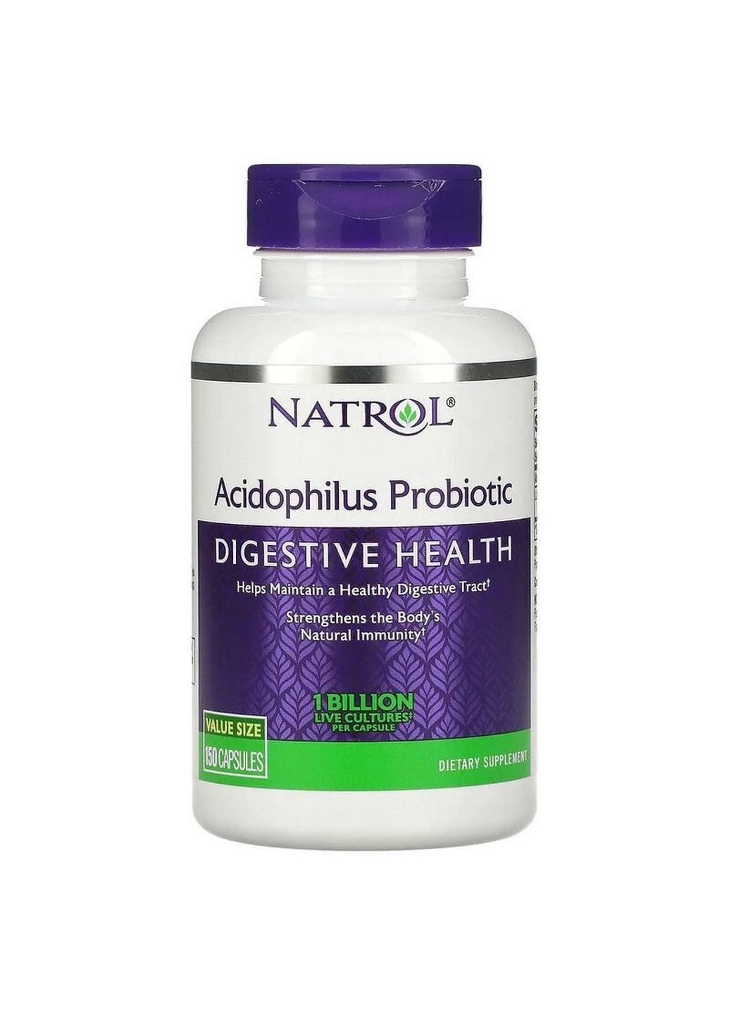 Пробіотики та пребіотики Acidophilus Probiotic, 150 капсул Natrol (293419035)