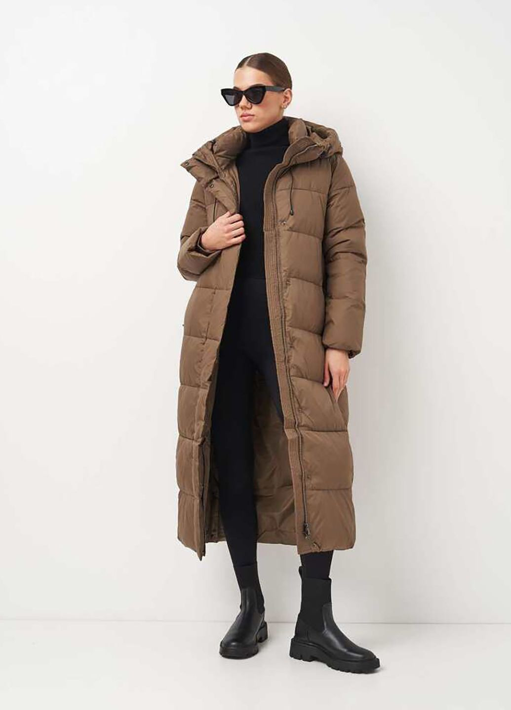 Коричневое зимнее Пальто Lusskiri