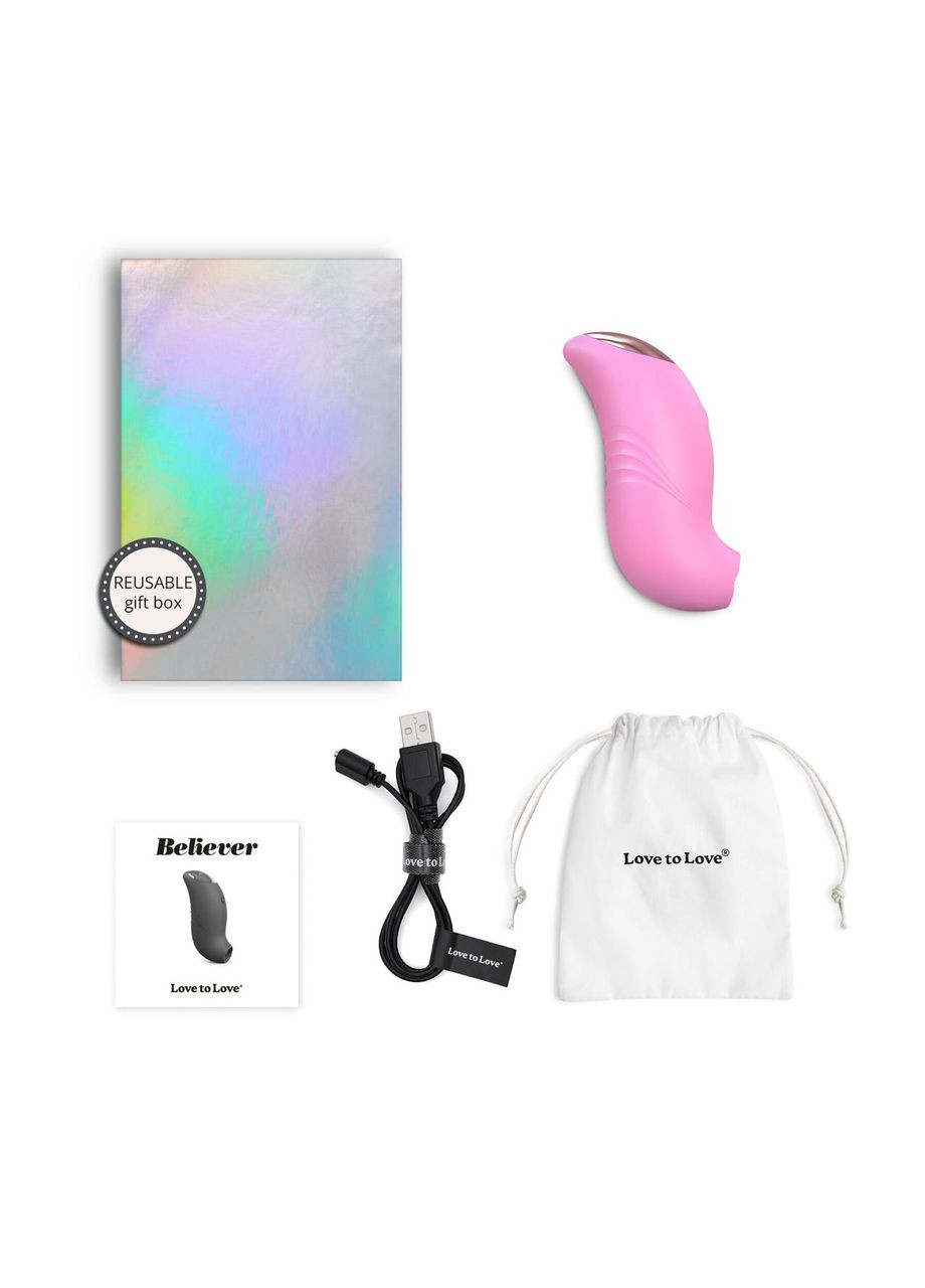 Вакуумний кліторальний стимулятор Love To Love BELIEVE R – PINK PASSION No Brand (303890022)