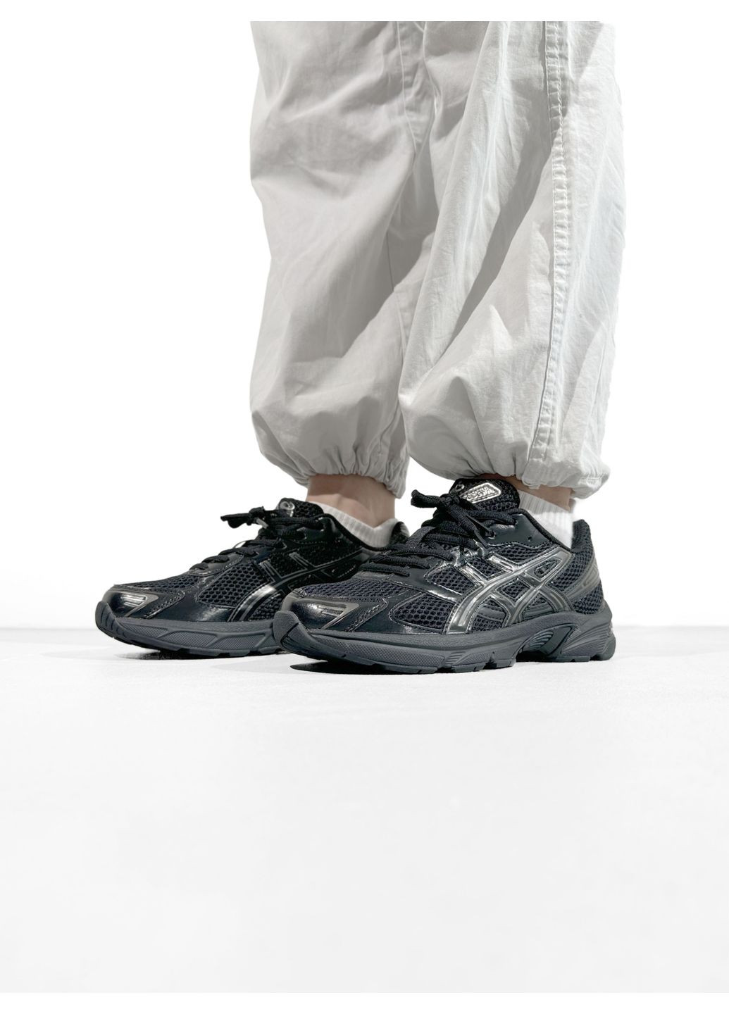 КРОСІВКИ ЖІНОЧІ ASICS GEL-1130 TRIPLE BLACK АСІКС ГЕЛЬ 1130 No Brand чорні демісезони (367175801)