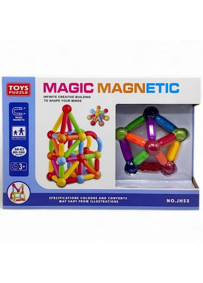 Конструктор магнитный (63 деталей) в коробке MIC (361413541)