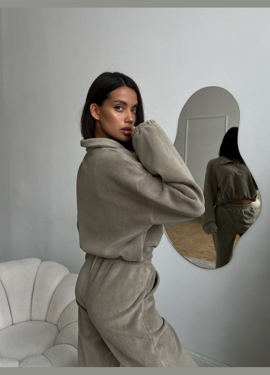 Теплий спортивний жіночий костюм із двостороннього флісу No Brand Р1540-720/1 (337990254)