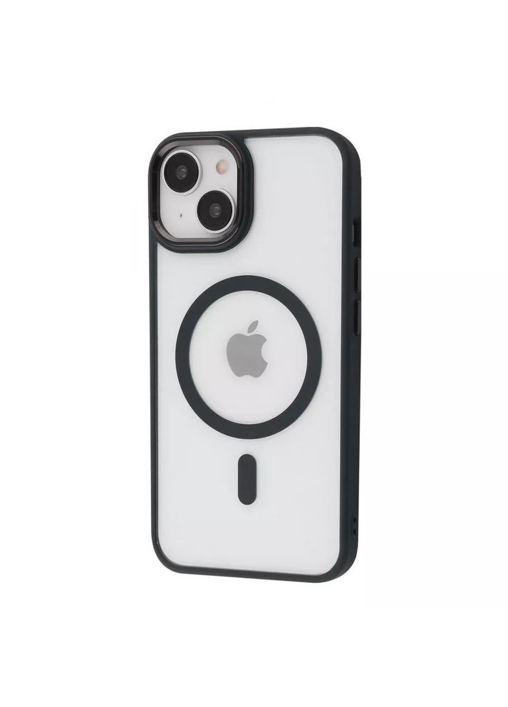 Чохол Cover Glossy Ardor Case with MagSafe для iPhone 14 Чорний Wave (293504681)