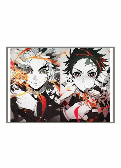 Постер плакат аниме Клинок уничтожающий демонов 42х29 см А3 (poster_0615) No Brand (327003660)