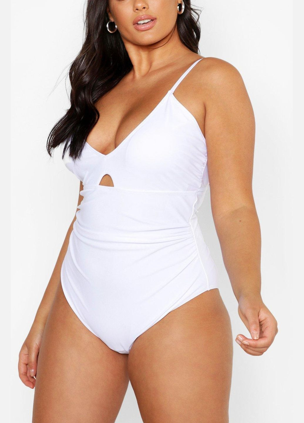 Білий літній купальник суцільний суцільний Boohoo