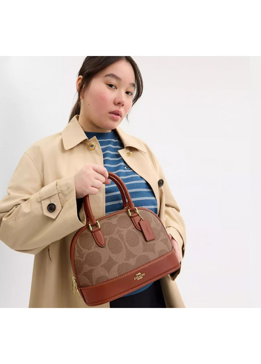 Сумка Coach Sabrina Satchel Bag In Signature Canvas CAS19 (355245002)