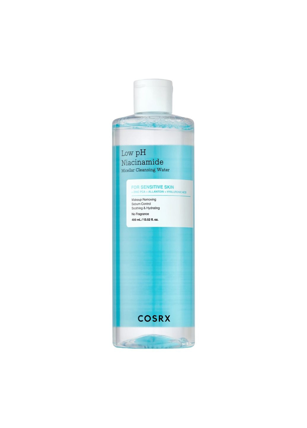 Мицеллярная вода с ниацинамидом Low pH Niacinamide Micellar Cleansing Water, 400 мл COSRX (369927348)