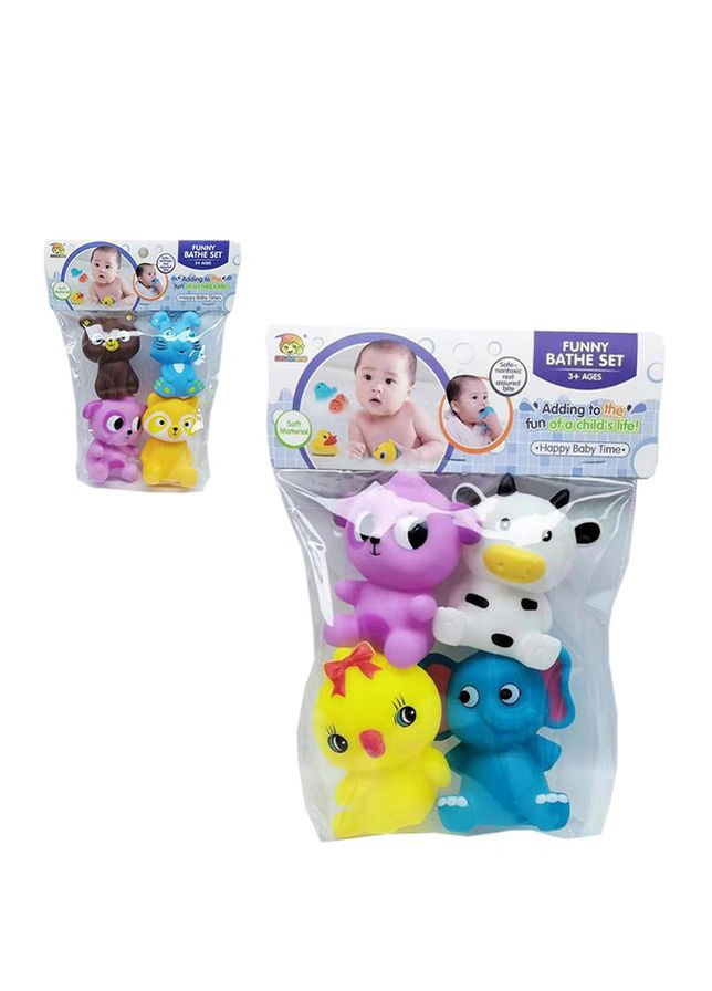 Набор игрушек для купания "Животные" цвет разноцветный ЦБ-00238824 No Brand (282925455)