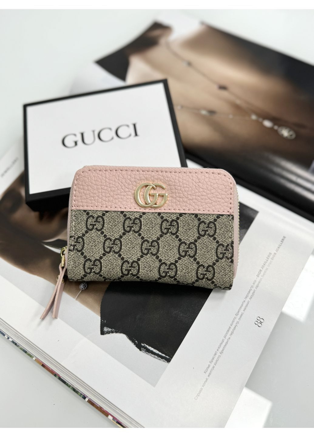 Кошелек Gucci мини LUX розовый No Brand (366151825)