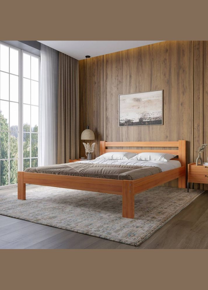 Полуторная деревянная кровать Бавария 120х190 см (MBG-14734) Mebigrand (366085230)