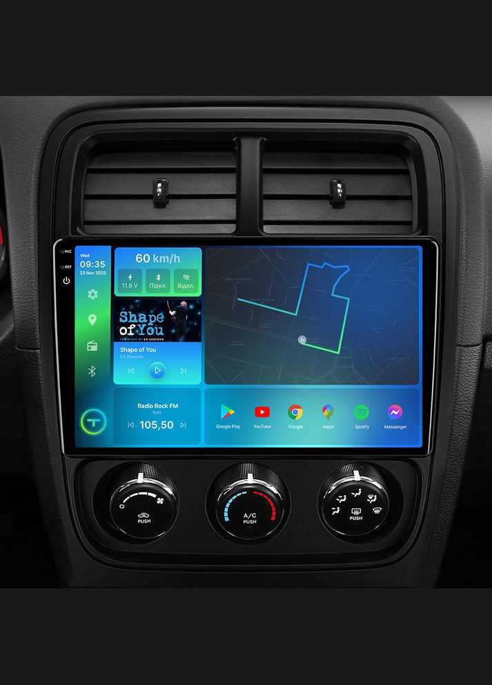 Штатная магнитола 2K Dodge Caliber PM (2009-2013) FL9 4+64Gb 4G Carplay DSP Torssen (307089463)