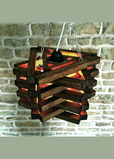 Подвесной светильник из дерева Алмада капучино (ЛЮС-005309) No Brand (328072388)