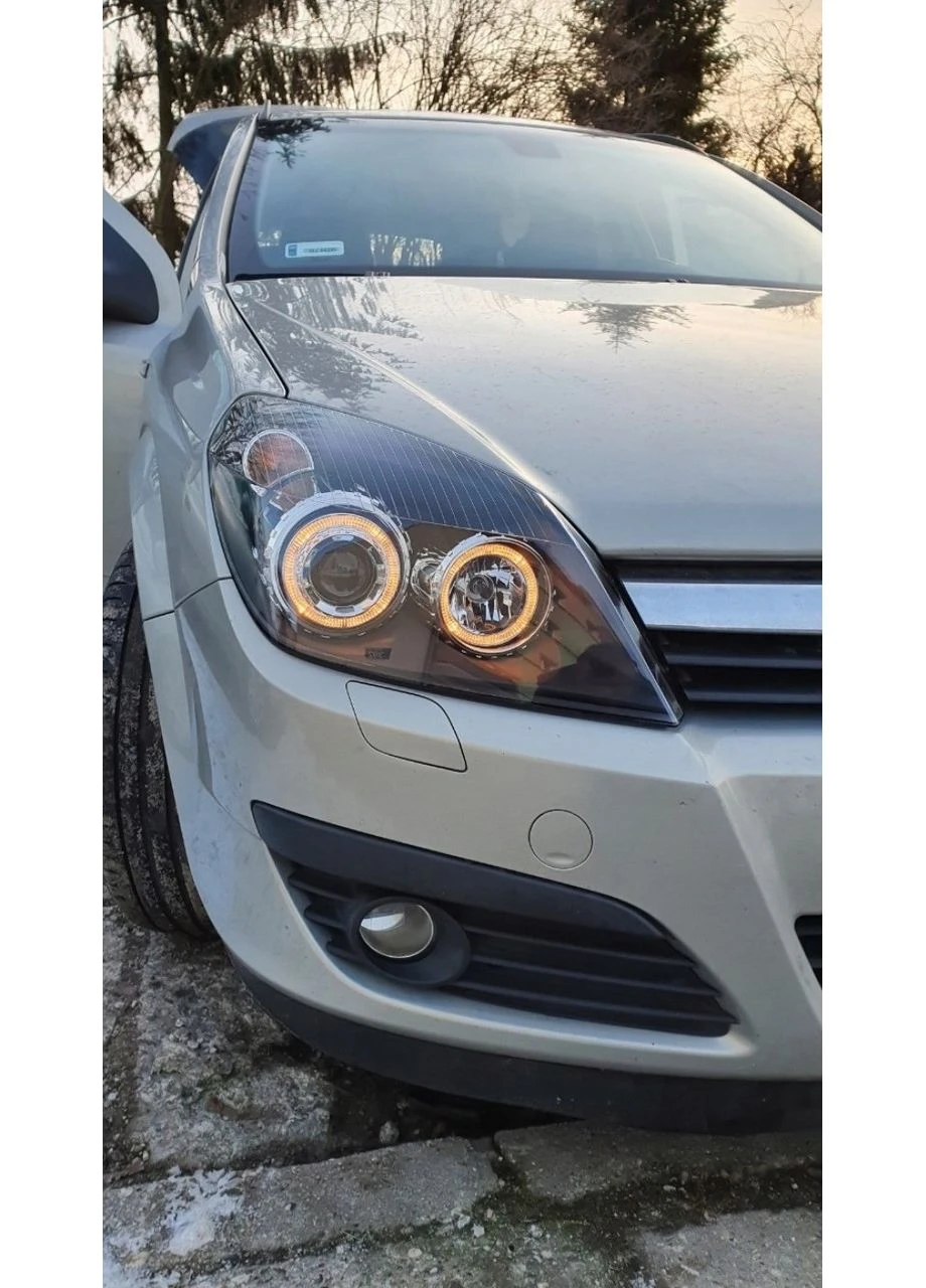 Передні фари Opel H (2004-2009) Hatchback тюнінговані чорні (ЦЕНА ЗА ПАРУ) Tuning-Tec Astra (398178649)