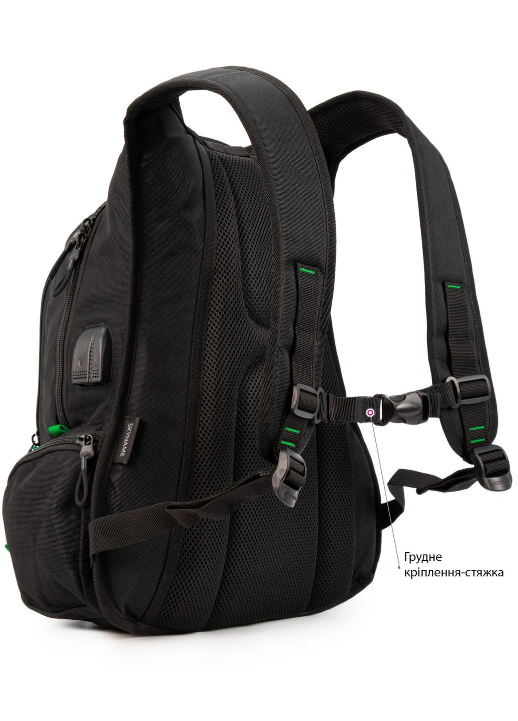 Подростковый рюкзак с ортопедической спинкой с usb портом для парней для студентов (91-19) Winner (293504209)