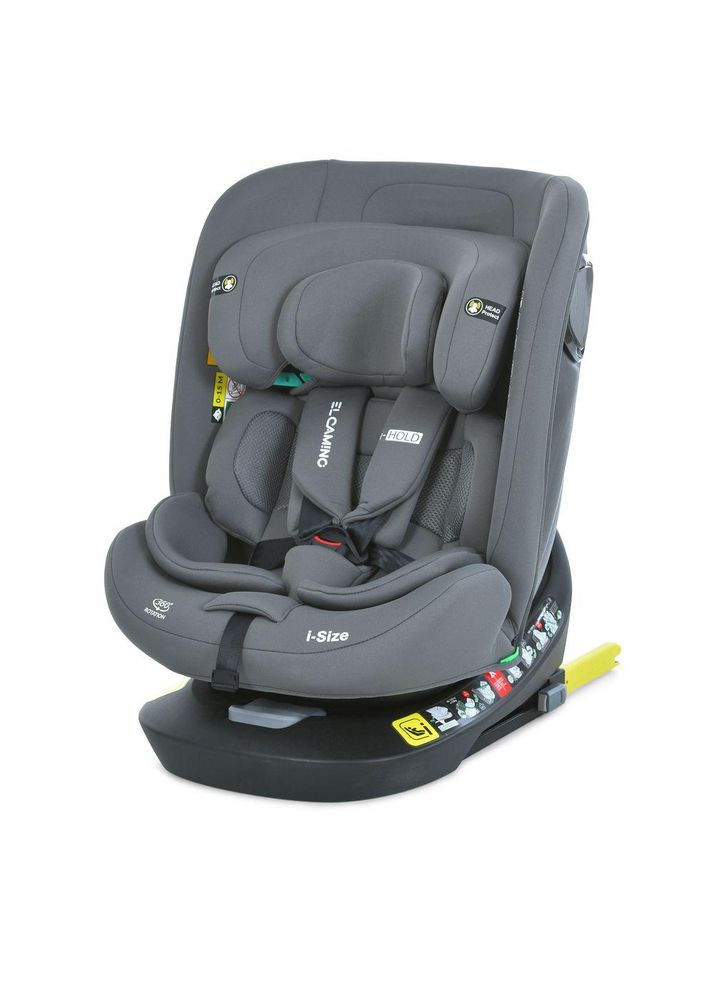 Автокресло i-HOLD, фаза 1,2, R129 i-SIZE (рост 40-150 см), isofix, черное (ME 1188) El Camino (338531941)