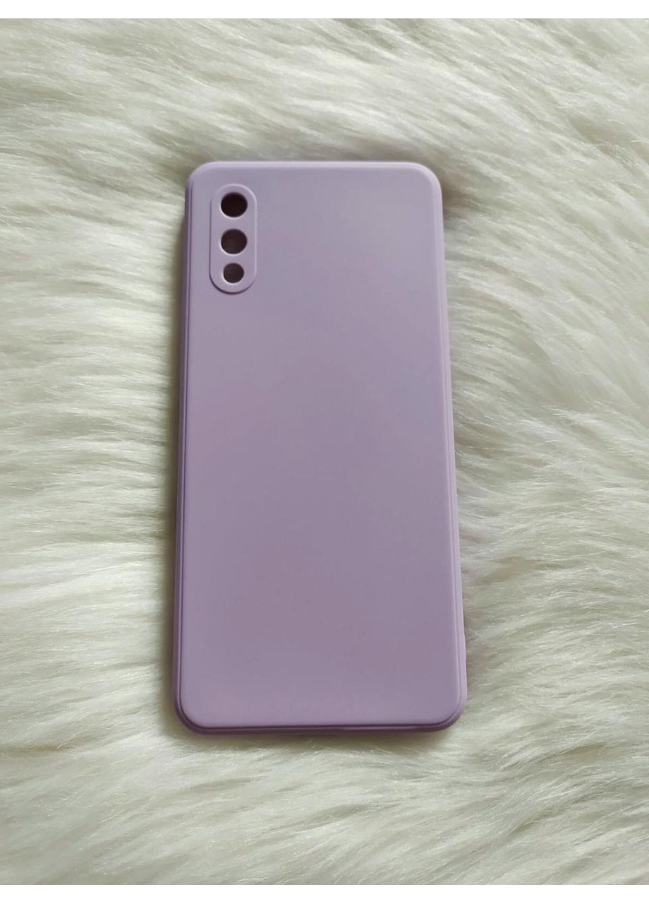 Чехол для Galaxy A02 (A022) лиловый силиконовый Silicone Case full Samsung (360896361)