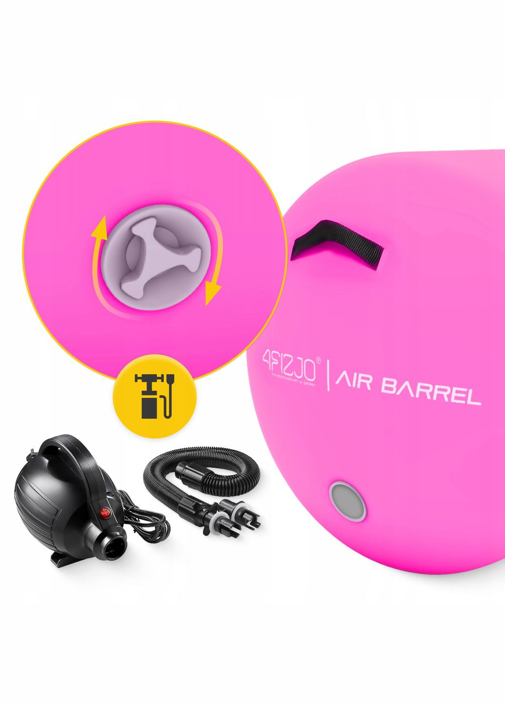 Воздушная бочка для гимнастики Air Barrel 100 x 75 см Pink () 4FIZJO P-5905973405485 (341528986)