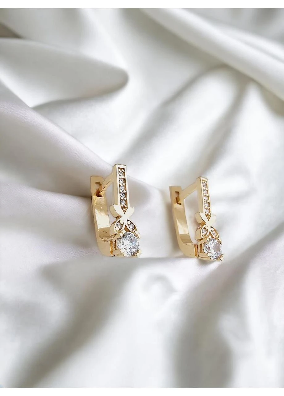 Золоті сережки з фіанітами 2191561101-1с SOVA jewelry house (354700186)