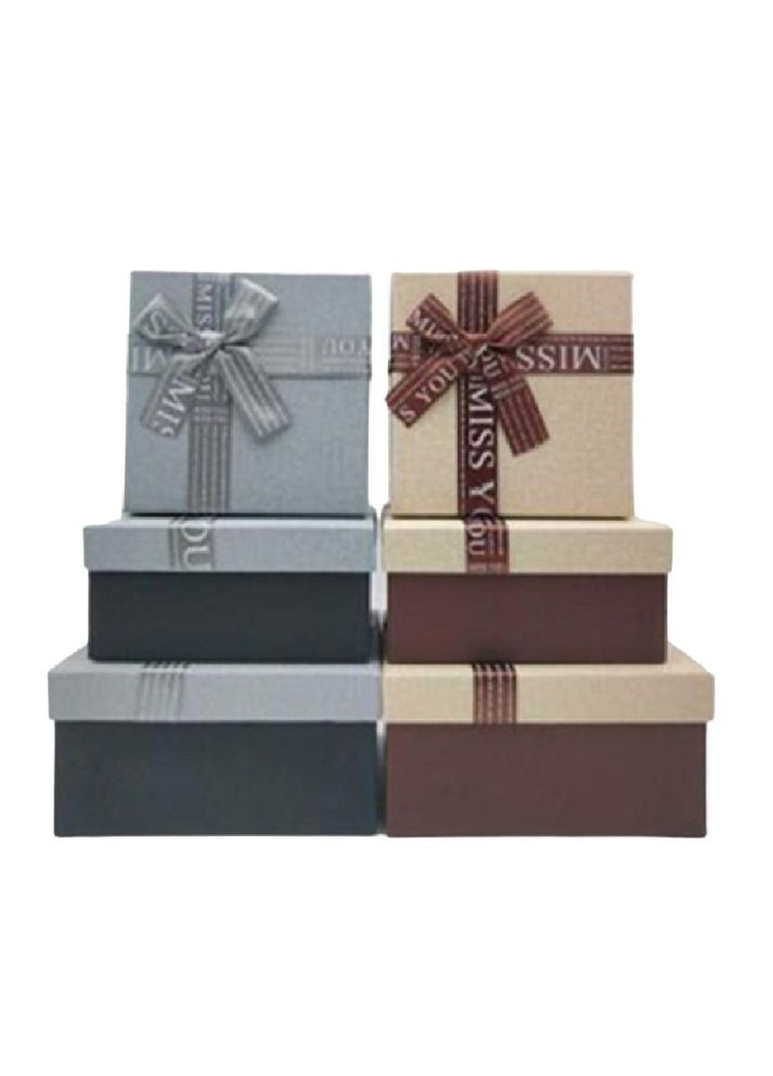 Коробка подарункова 3шт/наб 19*19*10/17*17*8/15*15*7см Home (303772403)