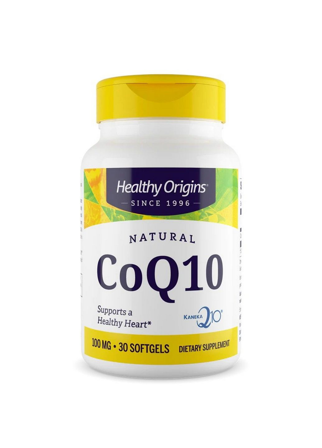 Натуральная добавка CoQ10 Kaneka Q10 100 mg, 30 капсул Healthy Origins (293416699)
